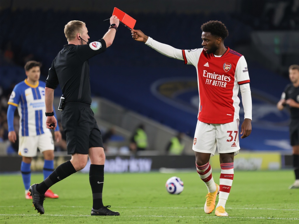 阿森纳英超赛季红牌数领跑，6张远超其他球队