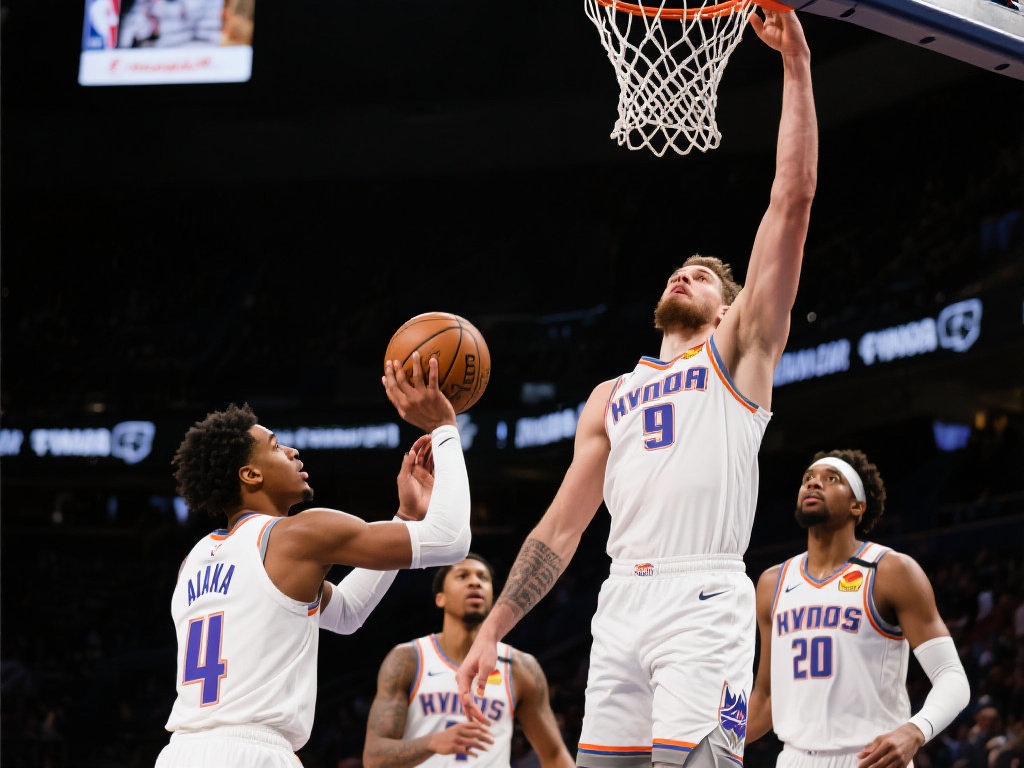 亚历山大脑后妙传，哈滕跟进双手炸裂暴扣