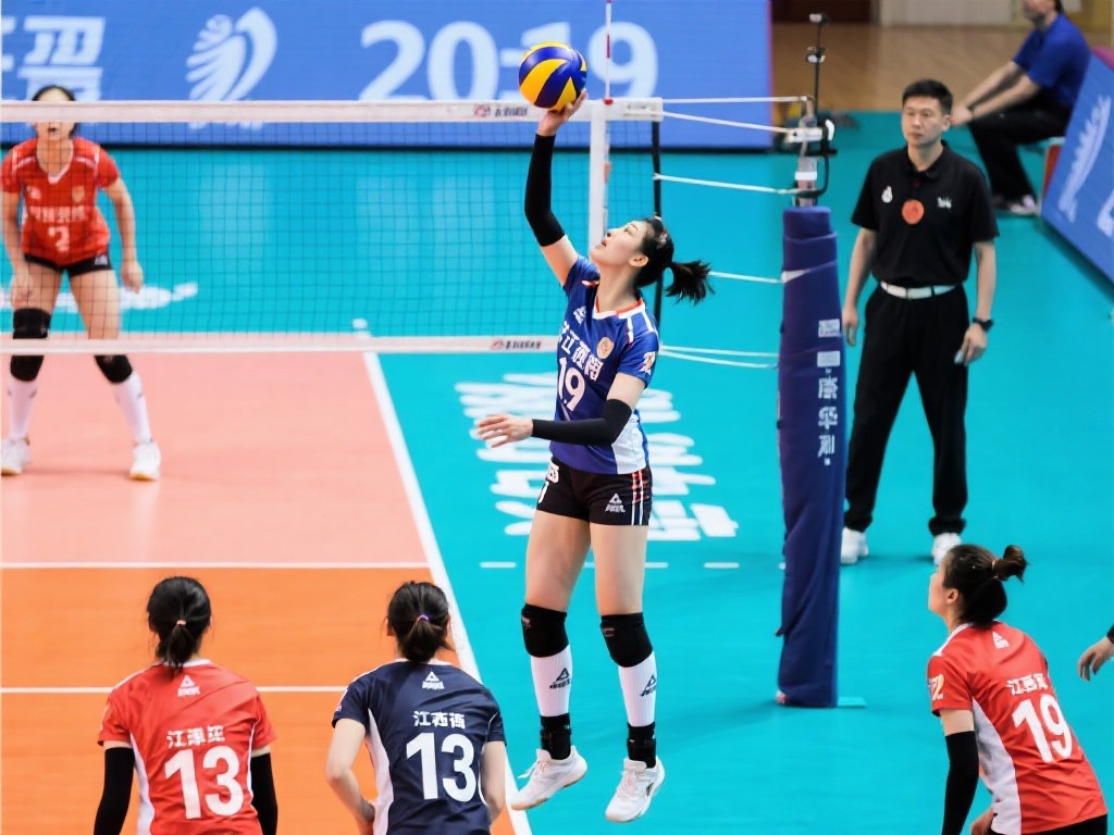 王艺竹砍下18分 天津女排力克江西